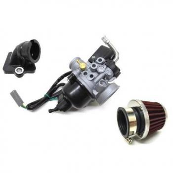 17,5 mm Tuning Carburador Kit Incluye boquilla de aspiración filtro de aire para Aprilia Sr 50 Sport City Mojito, Piaggio Zip SSL Sfera NSL RST 50 TPH NRG MC 2 3 NTT Typhoon Quartz, Gilera Runner Stalker Ice DNA 50