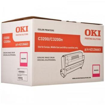 OKI Tambor Tipo C6LE Magenta para C3200, 14.000 Páginas - 42126663