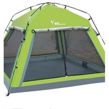 ZQ FlyTop ® 3-4 Person Rain-Proof Fold Tent for Beach Camping LZ03 , red