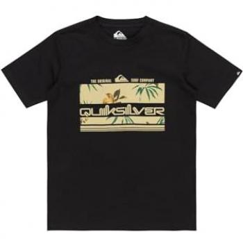 Camiseta Quiksilver Tropical Rain Manga Corta Niño 8-12 años Negra Beige