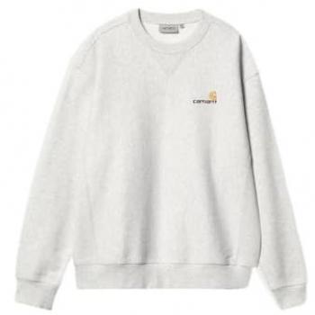 Carhartt WIP Men's American Script Crewneck Sweatshirt - Ash Heather - Size L