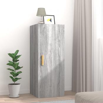 Armario de pared gris Sonoma 34,5x34x90 cm en madera contrachapada