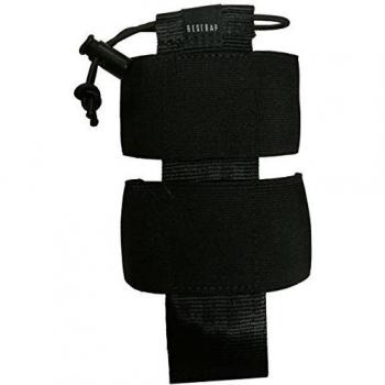 Soporte para botella Restrap negro con diseño ergonómico y ajuste seguro