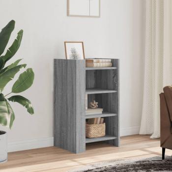 Aparador de madera de ingeniería gris Sonoma 45x35x75 cm vidaXL