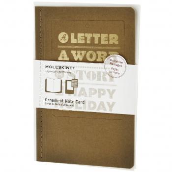 Moleskine Large Happy Holiday Ornament Note Card