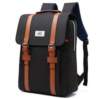 # 207 doble hombro 17 pulgadas Mochila para portátil de 11,12,13 con Nylon resistente al agua negro negro