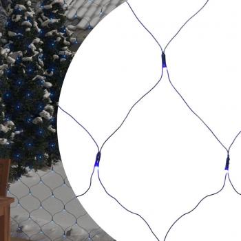 Red de luces Navidad 544 LED azul 4x4m interior/exterior