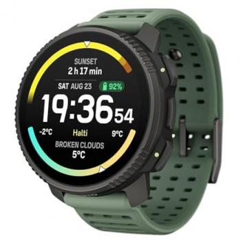 Reloj GPS Suunto Vertical 2 Titanium Sage con Pantalla AMOLED, Linterna, Batería de 20 Días y Mapas Offline - Ideal para Aventuras y Uso Diario