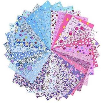 Mudder 30 Piezas Telas Patchwork, Algodón Mixto Plazas Paquete, 20 x 15 cm