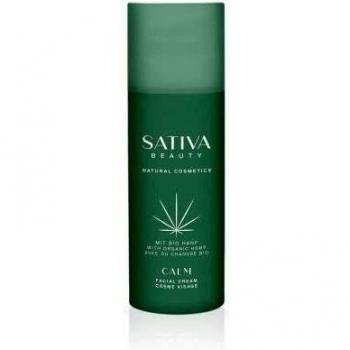 Crema calmante antiedad, ingredientes activos de cáñamo, orgánica y vegana.
