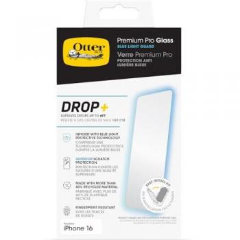 Protector de Pantalla Premium Pro Glass Otterbox con Filtro de Luz Azul para iPhone 16 - Transparente