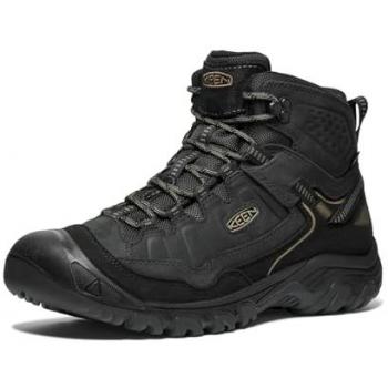 Keen Targhee IV Mid Waterproof Hiking Boots for Men - Triple Black - Size 44