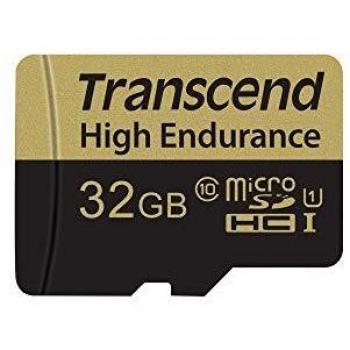 Transcend 32GB High Endurance microSDXC/SDHC Memory Card with Adapter