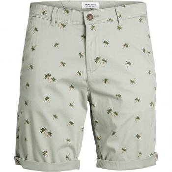 Bermuda Jack&Jones Bowie verde estampado palmeras para hombre