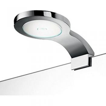 INDA AV0L2ECR - Lámpara de borde de espejo LED, color plateado
