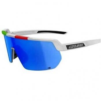 Salice 023 ITA BIANCO/RW BLU Men's Sunglasses White Size Standard