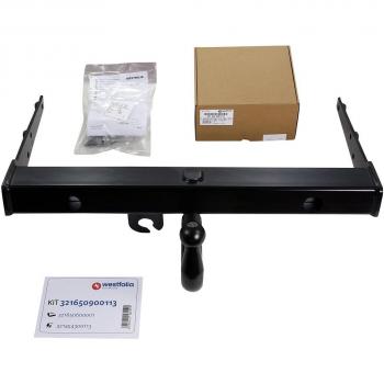 Enganche de remolque Westfalia 321650900113 para VW Transporter T5/T6 con kit eléctrico de 13 pines, ampliable y específico para vehículos sin preparación previa