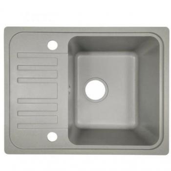 Fregadero de Cocina Nova Aquamarin® - Granito, 1 Seno y Escurridor Reversible, Set de Desagüe, 57 x 45 cm, Instalación Integrada o Empotrada, Varios Colores