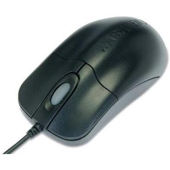 Seal Shield Silver Storm USB Mouse - Waterproof, IP68, Disinfectable, Black