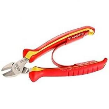 Alicate de corte diagonal 18 cm FACOM alto rendimiento aislado 1000 V 192A.18VE