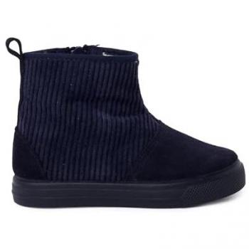 Botas de niña caña de pana Pisamonas, Talla 24, Color Azul Marino