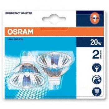 OSRAM 44890 Bombilla, GU4, 2 watts, Trasparente, 2 Unidades