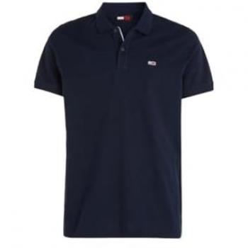Polo Tommy Jeans Slim Fit de Manga Corta Azul Marino - XXL