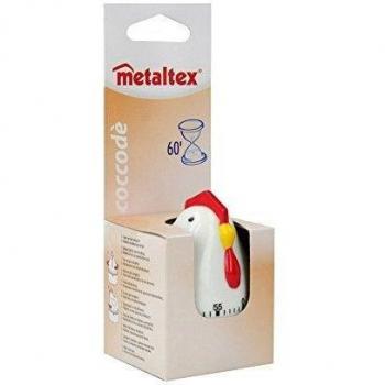 Metaltex MINUTERO Forma GALLINA C/Carton, Multicolor, 28 x 28 x 18 cm