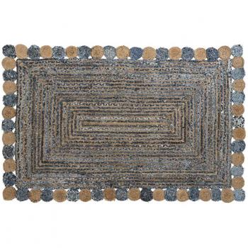 Alfombra DKD Home Decor 2100 gsm Algodón Jute (120 x 180 x 1 cm)