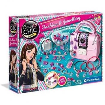 Clementoni - Crazy Chic Fashion & Jewellery - Abalorios collares y pulseras infantiles- 6 años