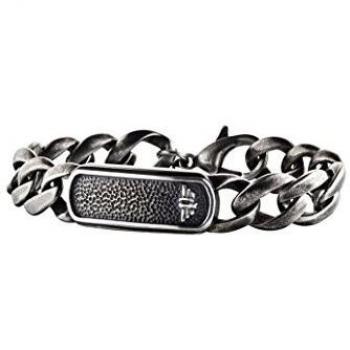 Pulsera Police Anvil para Hombre S14AGK02B Esclava de Acero Inoxidable 18cm