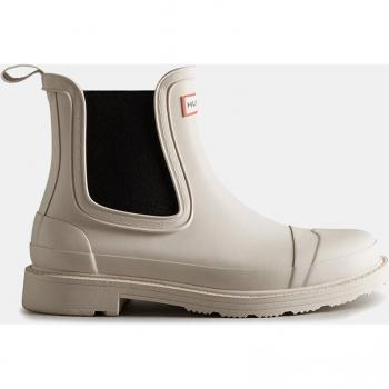 Hunter Women's Chelsea Commando Waterproof Boots with Elastic Side Panels and Logo Detail