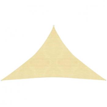 Vela de sombrilla HDPE beige 160g/m² 3,5x3,5x4,9 M
