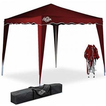 Toldo Plegable Pop-Up Capri Vino Tinto 3x3m con Protección UV 50+ Impermeable