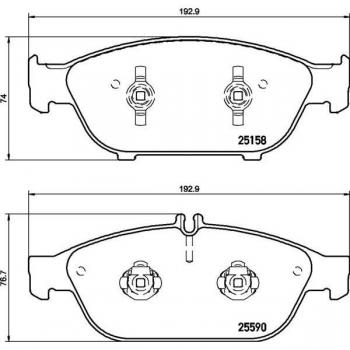 Pastillas de freno BREMBO P 50 106
