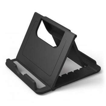 Cewaal Soporte para Móvil Plegable Ángulos 50 Grados, 60 Grados, 68 Grados, 75 Grados Seleccionable Compatible con Smartphones, Tablets para iPhone, Samsung, Huawei, iPad etc, Negro