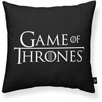 Funda de cojín 100% algodón Play Got B 45x45cm, suave, varios tamaños, multicolor, tejido Half Panama, modelo Game of Thrones