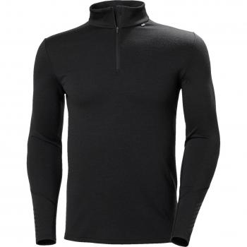 Helly Hansen Lifa Merino Midweight Men's Thermal Base Layer 1/2 Zip Black L