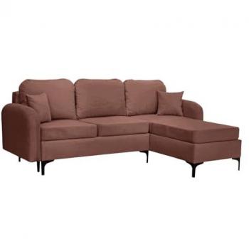 Sofá rinconero Clovis A103 con función de descanso y caja de ropa de cama, 225x172x96cm