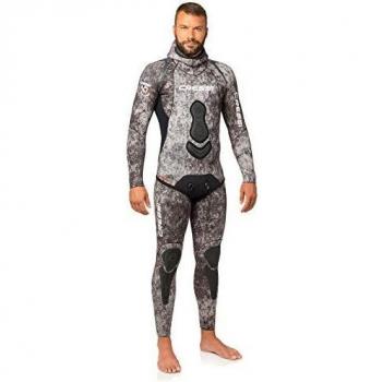 Cressi Apnea Men Complete Wetsuit 5mm Traje Profesional de Apnea y Pesca, Hombre, Camuflaje, XXL/6