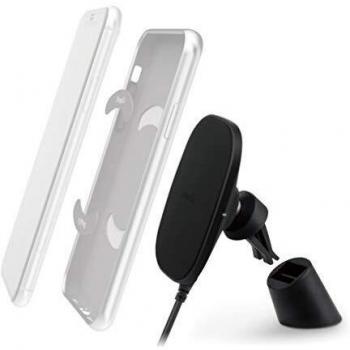 Moshi - Soporte para coche SnapTo + Carga inalámbrica