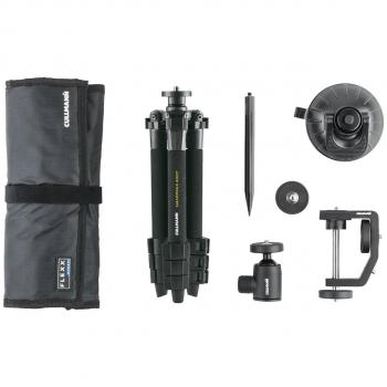 Cullmann 42175 - Kit de trípode portátil, Cabeza y Bolsa para cámaras, Negro