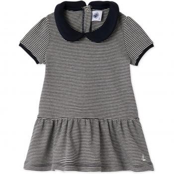 Petit Bateau Robe MC_22091, Vestido para Bebés, Mehrfarbig