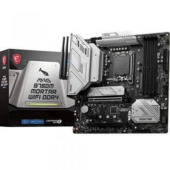 MSI MAG B760M MORTAR WIFI LGA 1700 Intel B760 Chipset Micro-ATX Motherboard - Bluetooth - DDR4 Support - USB Type-C