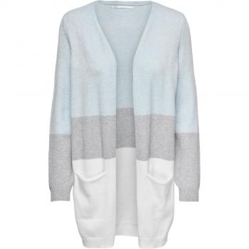Cárdigan Largo Queen Gris de Only, Sudadera Only Queen Long Cardigan Cashmere Azul Mujer