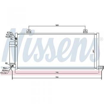 Condensador de aire acondicionado Nissens 941029 con alta eficiencia, diseño optimizado para un mejor rendimiento térmico, fabricado con materiales de calidad para mayor durabilidad y resistencia a la corrosión