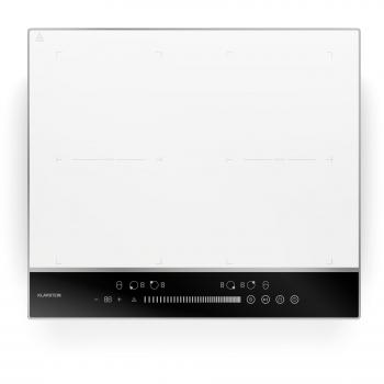 Klarstein Placa de Inducción DualTone Flex 7200W - 4 Zonas Flexibles, Pantalla LED, Control Deslizante