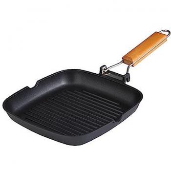 Asadora Bergner Q3920, tipo: Asador de aluminio fundido, características: tamaño 24x24cm, grosor 3.7cm, apto para inducción, color negro
