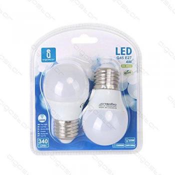 Bombilla led 4w 6400k 340lm e27 a5 g45 2pcs