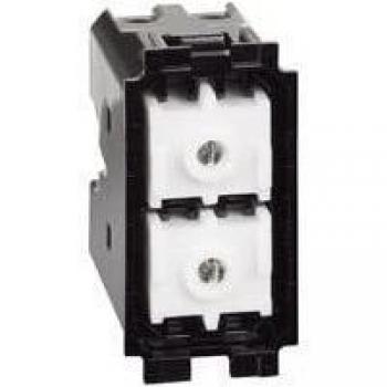 Pulsador Doble Bticino Living Now K4036, 1 Módulo, No Interbloqueado, 10A, Sin Iluminación, Made in Italy